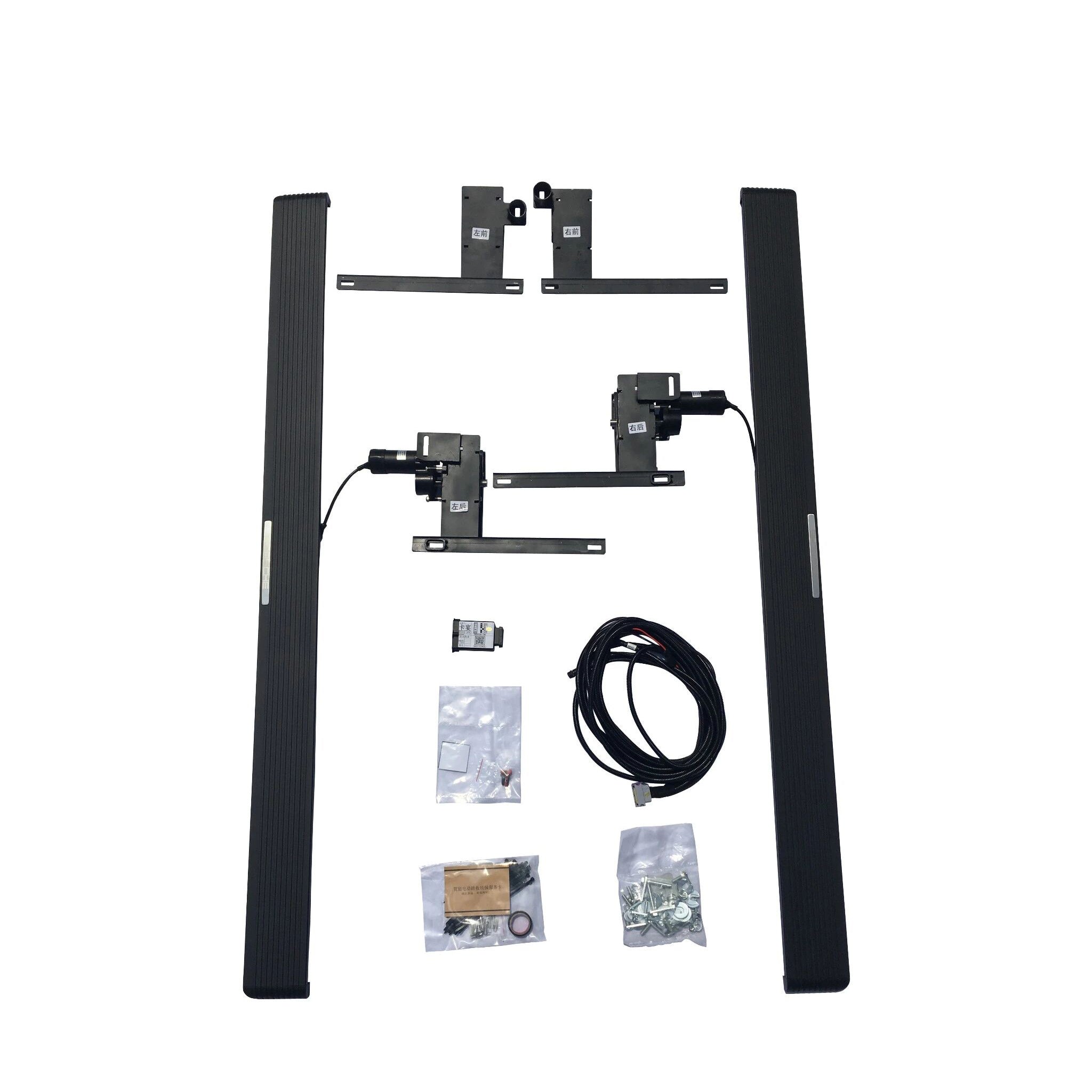 Aluminum Alloy Electric Running Boards for Trucks & SUVs - Auto Retractable Car Side Steps | Non-Slip & Durable (Fits Most South American Vehicles)