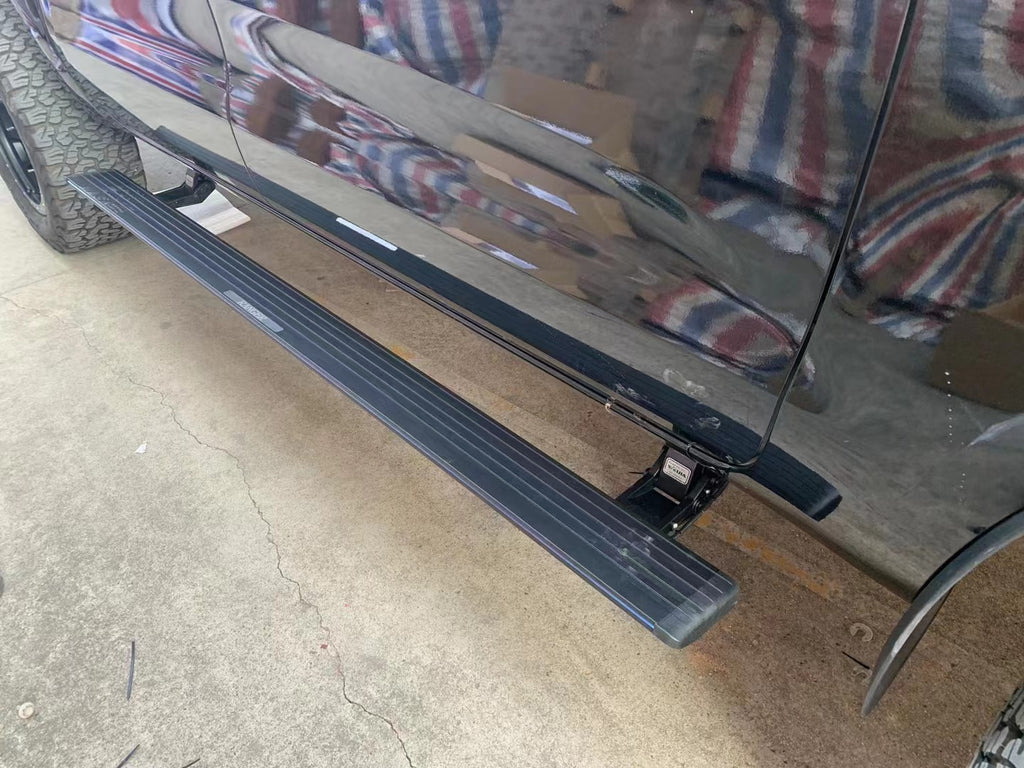 Aluminum Alloy Electric Running Boards for Trucks & SUVs - Auto Retractable Car Side Steps | Non-Slip & Durable (Fits Most South American Vehicles)